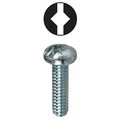 L.H. Dottie #8-32 x 2 in Combination Slotted/Square Round Machine Screw, Zinc Plated Carbon Steel, 100 PK RMDS8322